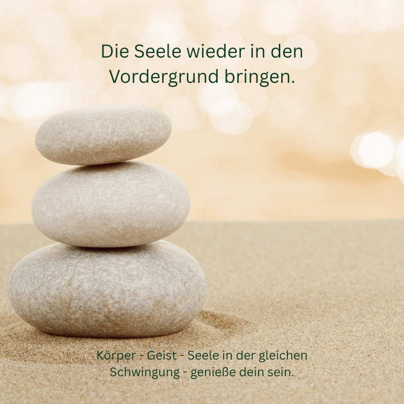 Steine symbolisieren innere Ruhe und Balance.
